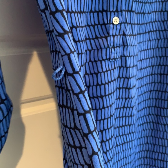 The limited blue and navy shirt dress - Picture 7 of 9